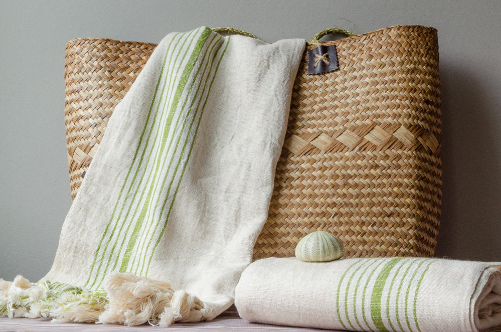 Sage Linen Towel - Indigo Traders