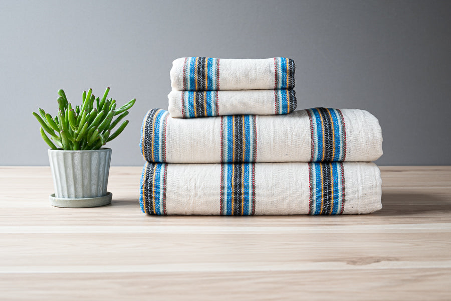 Azure Linen Towel
