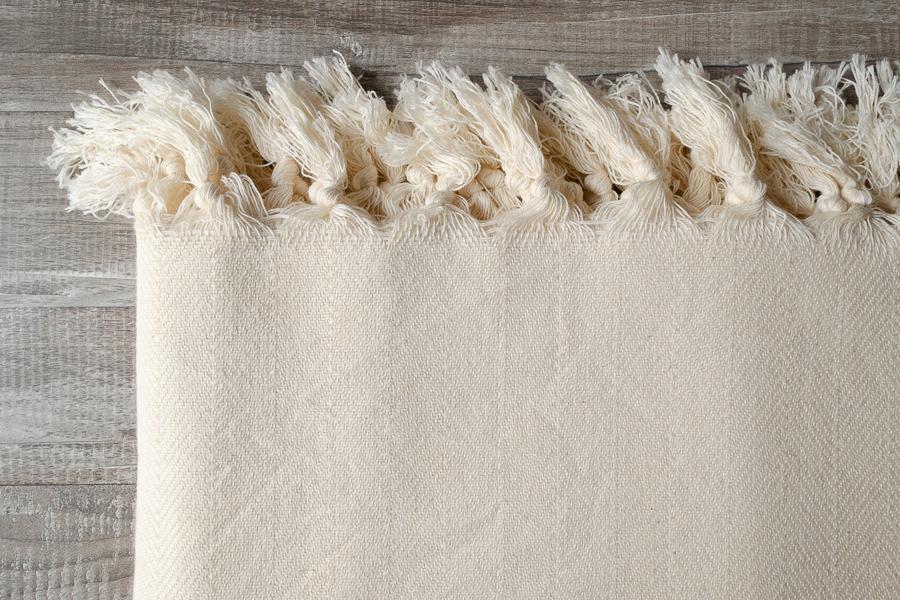 Herringbone Cotton Blanket - Indigo Traders