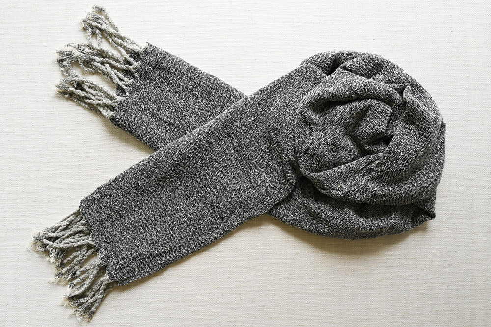 Handwoven Raw Silk Scarf