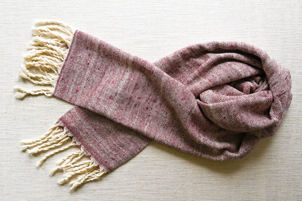 Handwoven Raw Silk Scarf