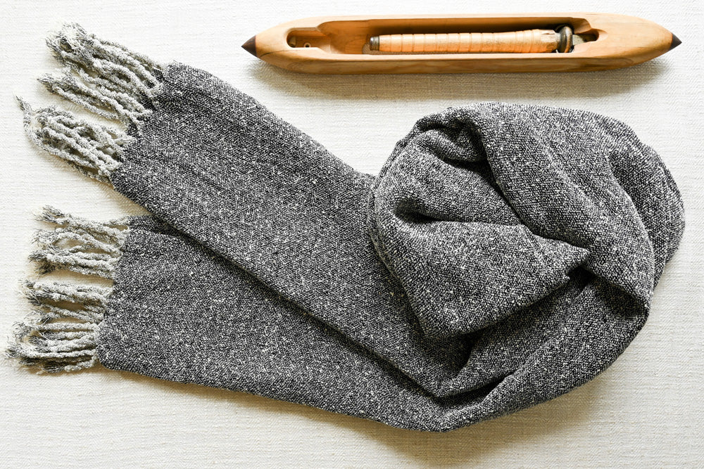 Handwoven Raw Silk Scarf