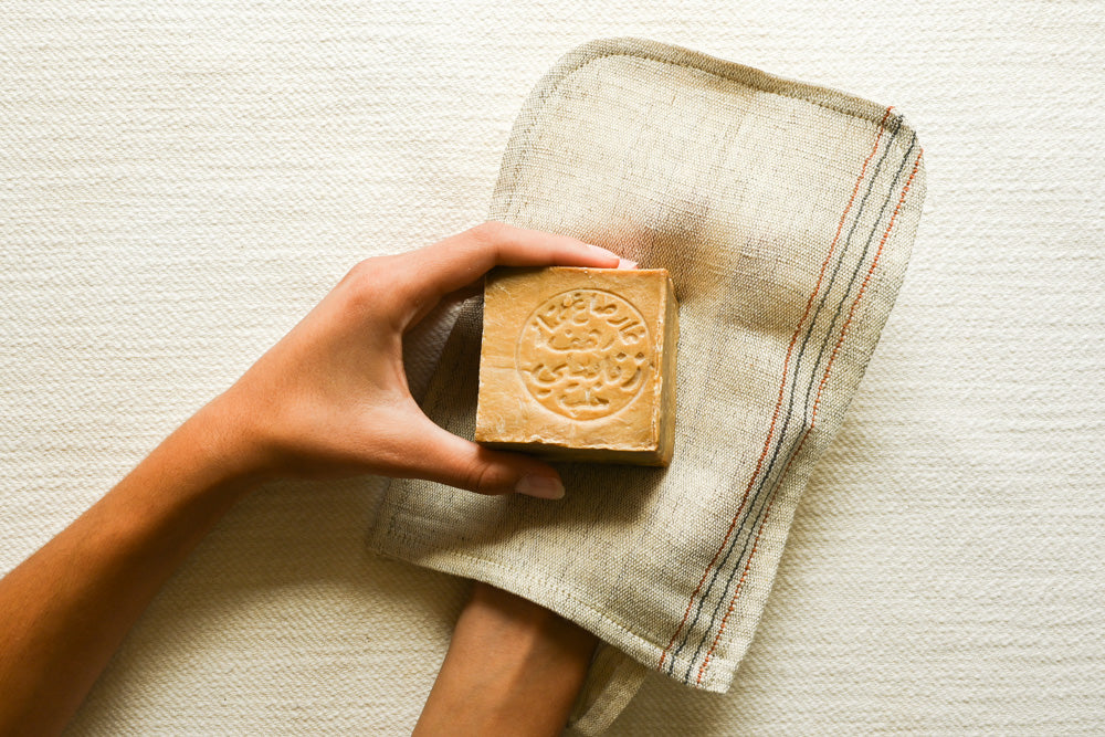 Linen Bath Mitt - Kese