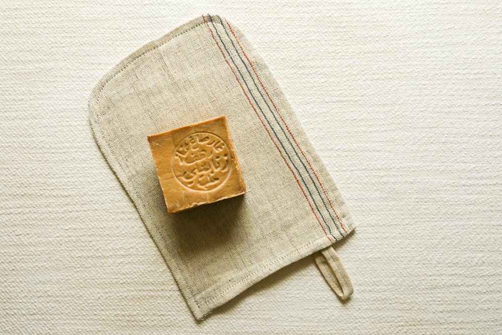 Linen Bath Mitt - Kese