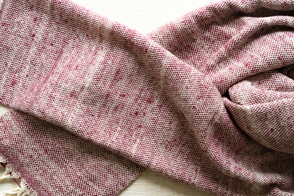 Handwoven Raw Silk Scarf