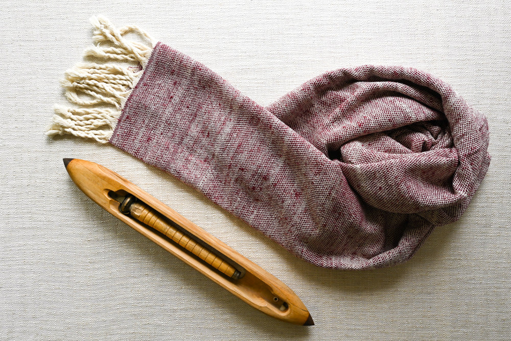 Handwoven Raw Silk Scarf