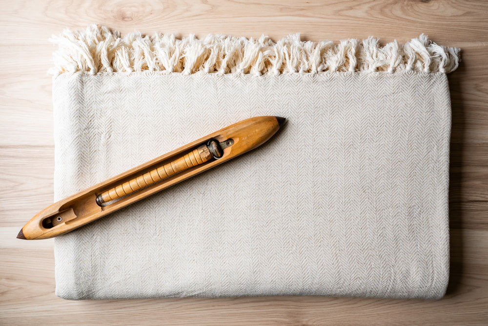 Herringbone Linen Blanket