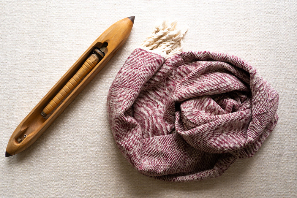 Handwoven Raw Silk Scarf