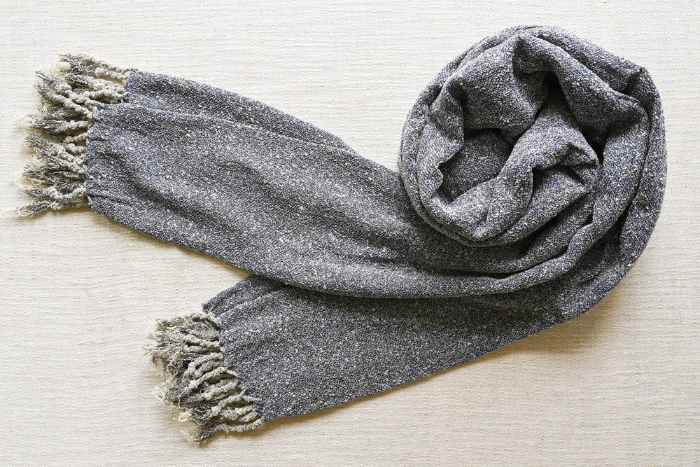 Handwoven Raw Silk Scarf