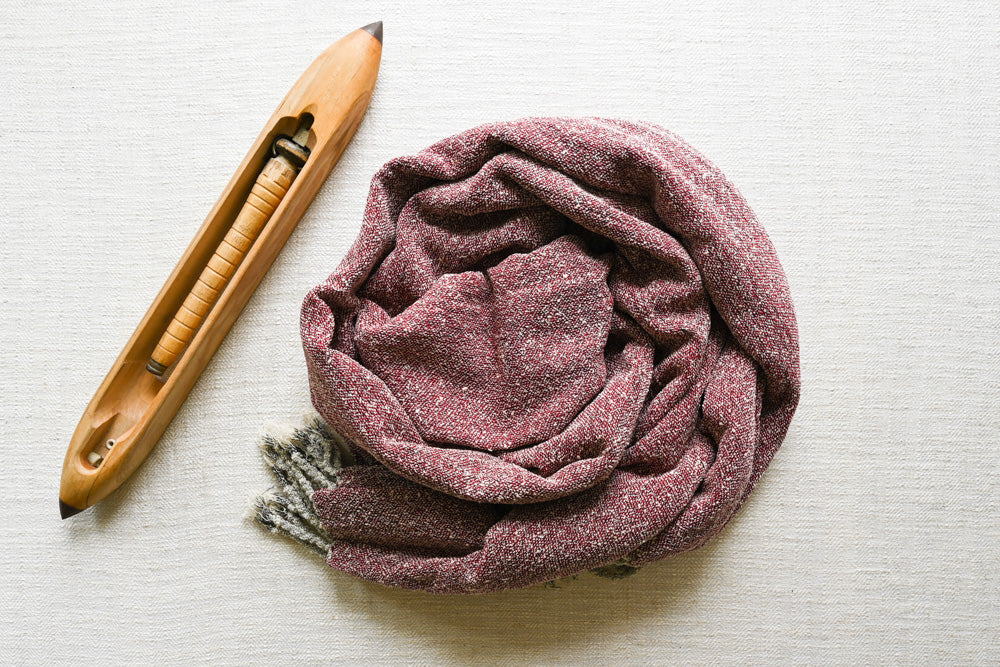 Handwoven Raw Silk Scarf