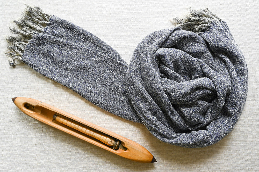 Handwoven Raw Silk Scarf