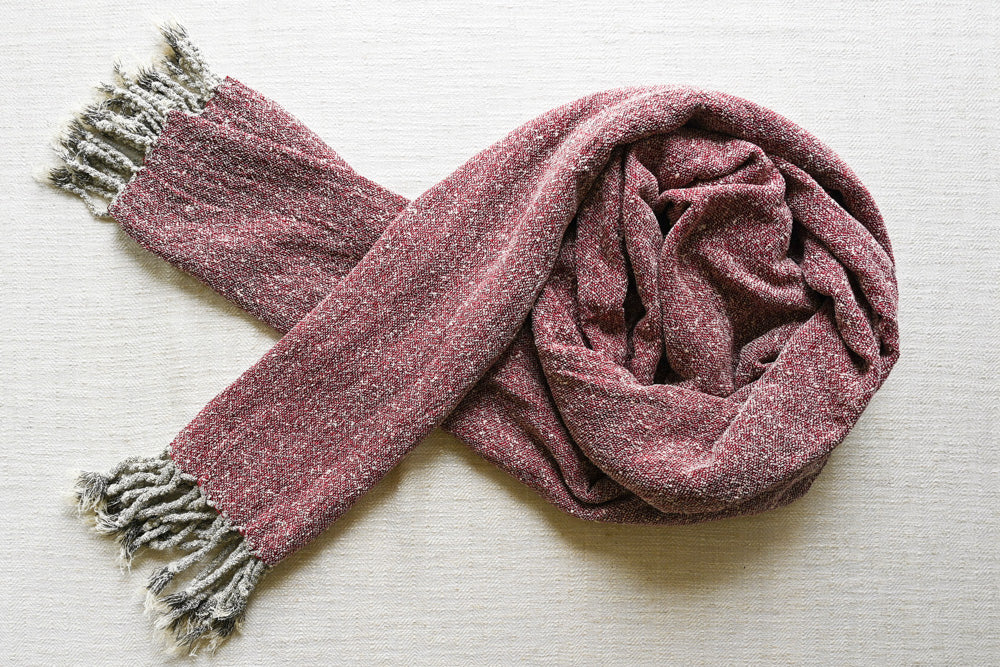Handwoven Raw Silk Scarf