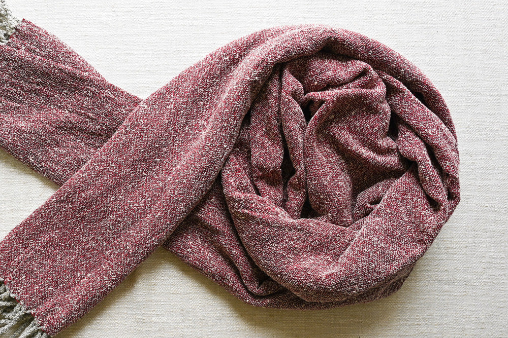 Handwoven Raw Silk Scarf