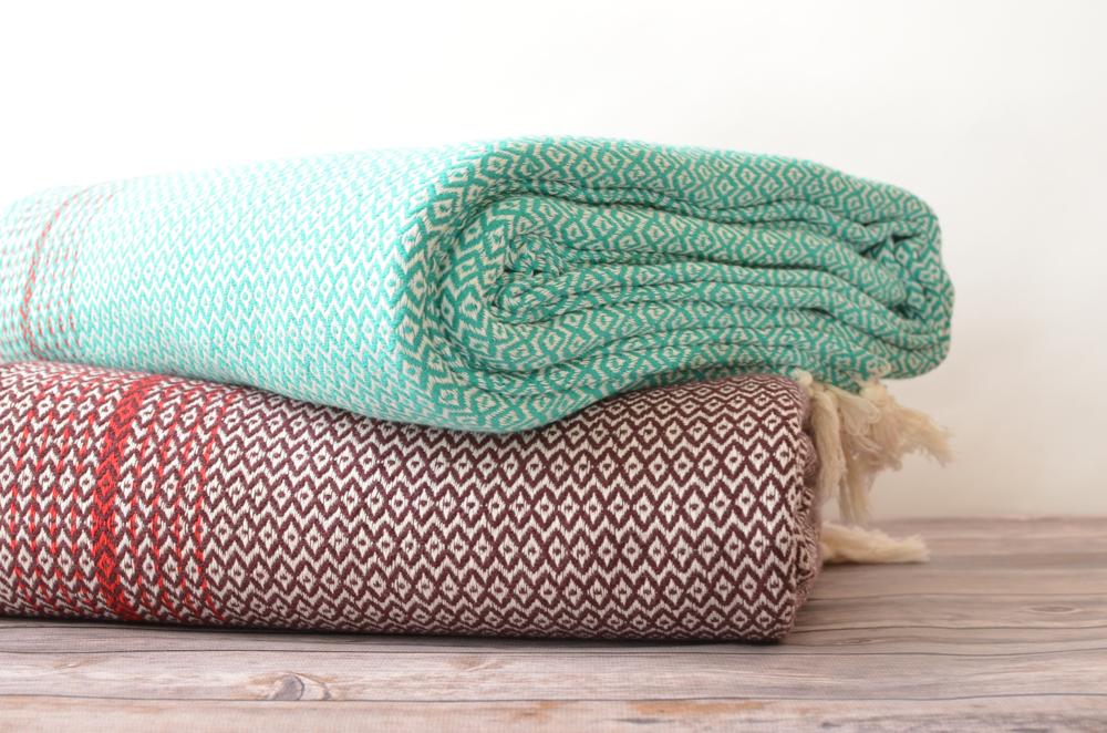 Turquoise cotton blanket new arrivals