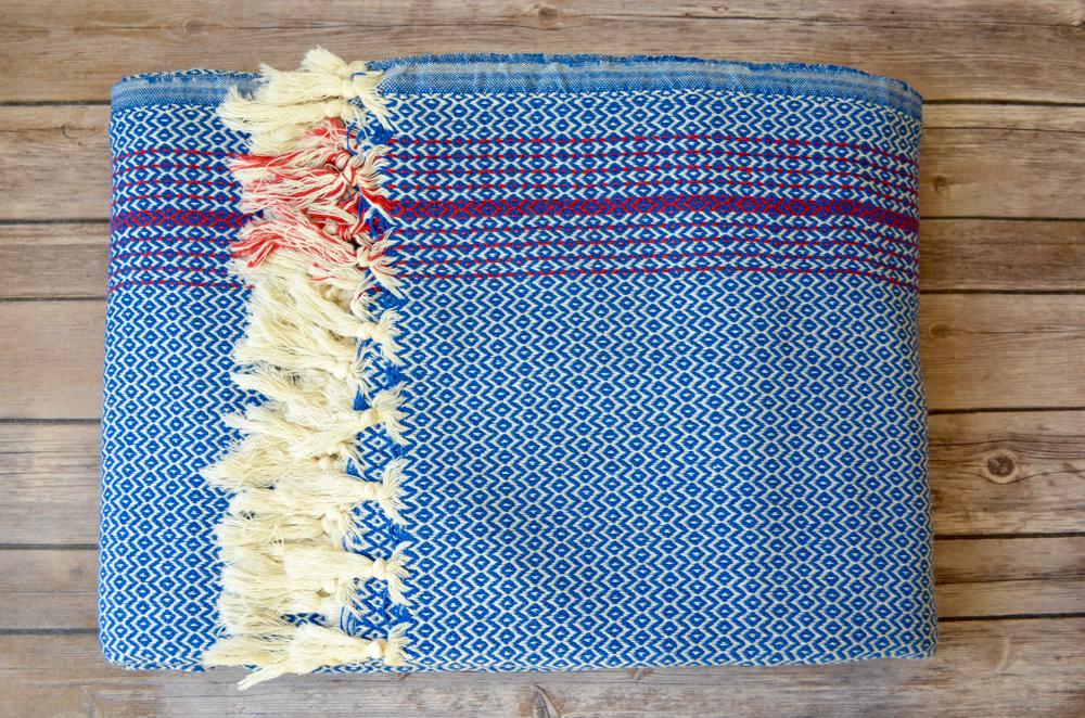 Daphne Cotton Blanket - Indigo Traders