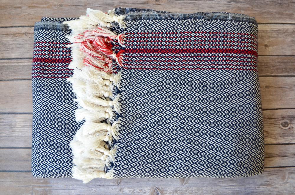 Daphne Cotton Blanket - Indigo Traders
