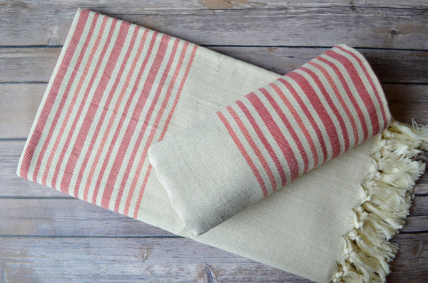 Usak Linen Towel - Indigo Traders