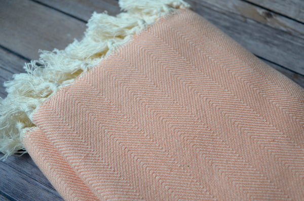 Herringbone Cotton Throw - Indigo Traders