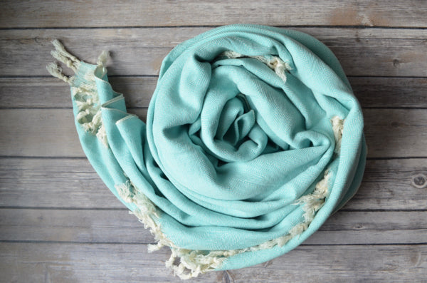 Herringbone Cotton Throw - Indigo Traders