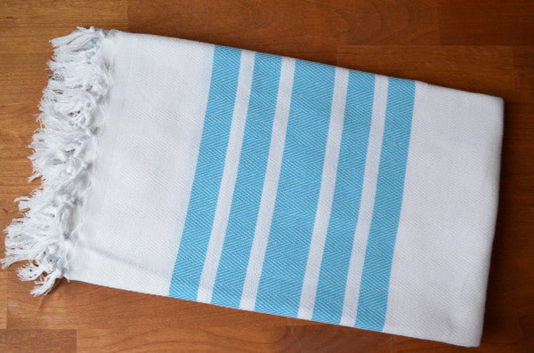 Herringbone Bath Towel - Indigo Traders