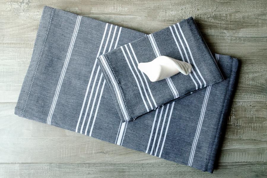 Fringeless Turkish Towels - Indigo Traders