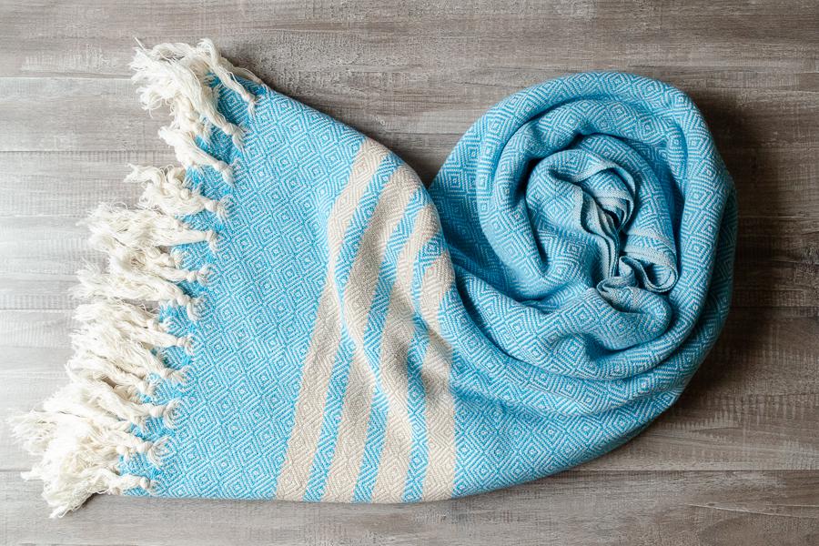 Bella Cotton Throw - Indigo Traders
