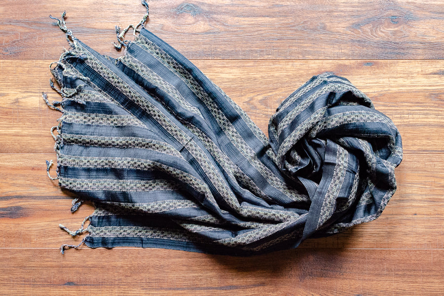 Hand-loomed Silk Scarf