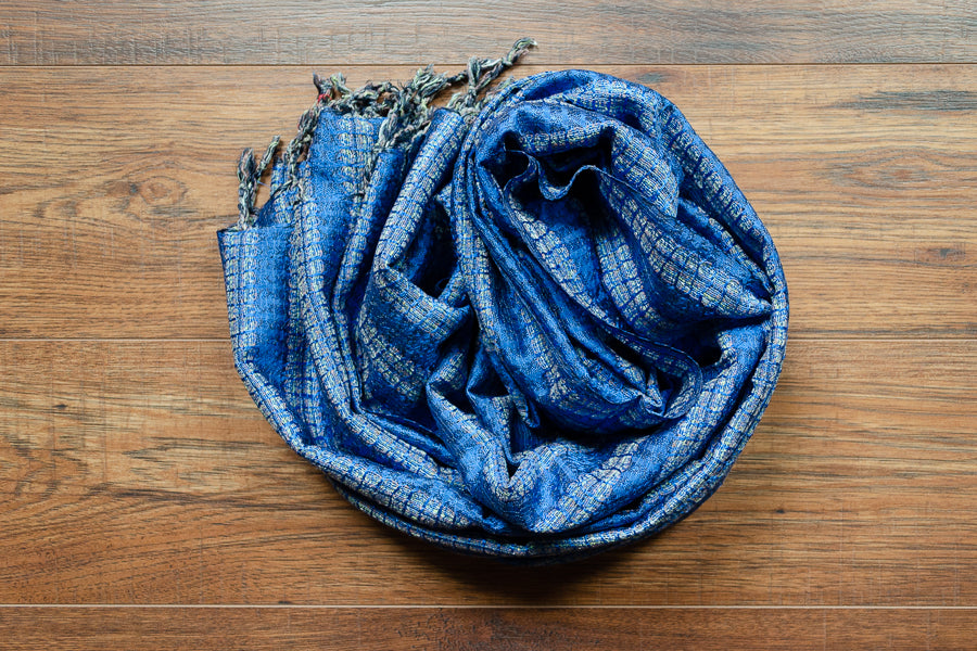 Hand-loomed Silk Scarf