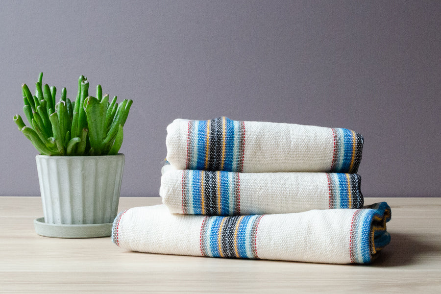 Azure Linen Hand Towel
