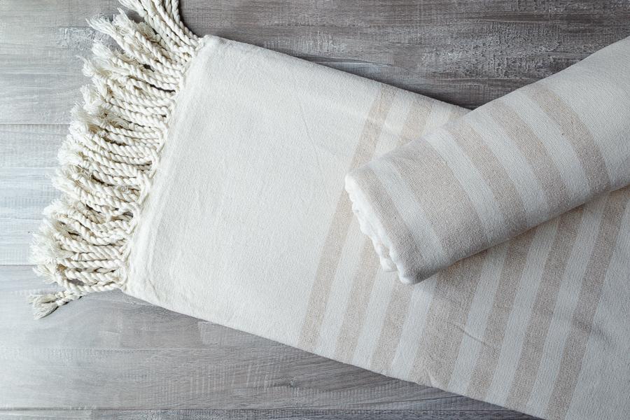 Antakya Raw Silk Towel - Indigo Traders