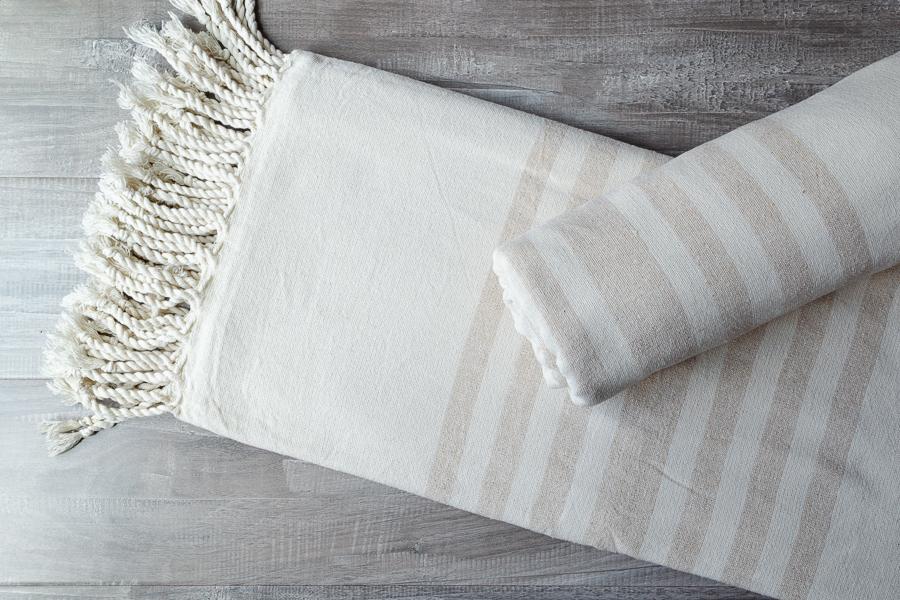 Antakya Raw Silk Towel - Indigo Traders