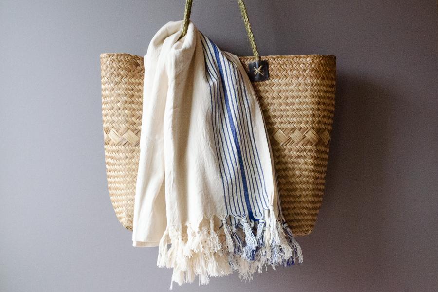 Azul Linen Towel - Indigo Traders