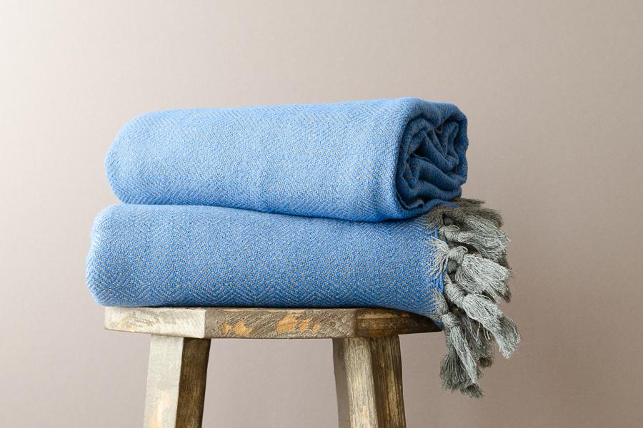 Lila Cotton Throw - Indigo Traders