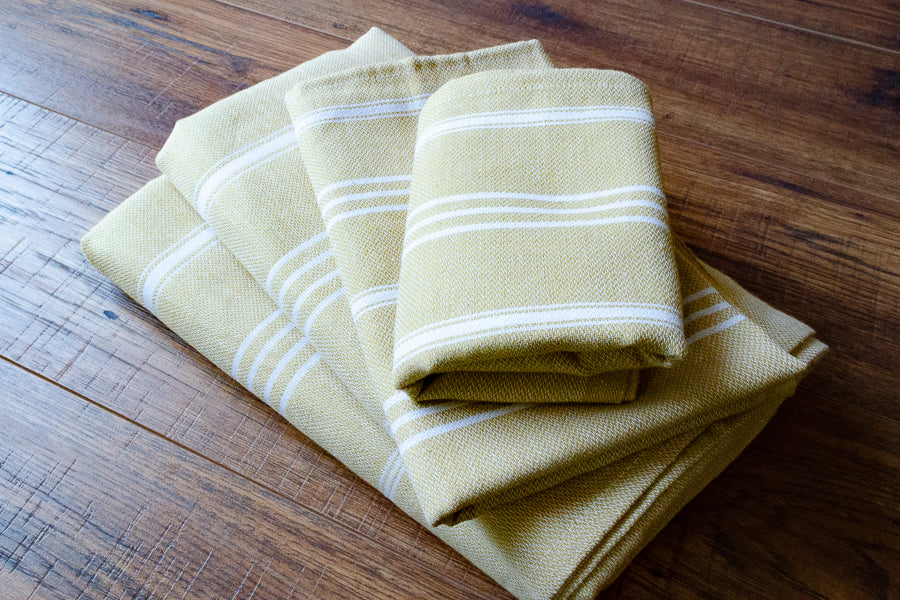 Fringeless Turkish Towels - Indigo Traders