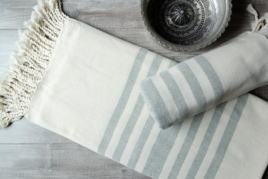 Antakya Raw Silk Towel - Indigo Traders