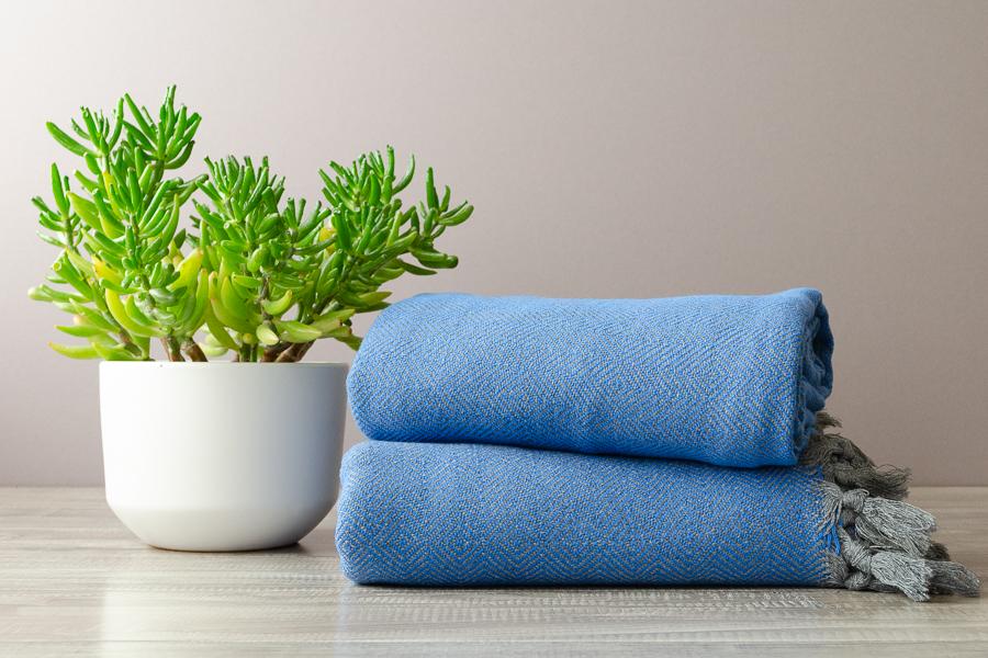Lila Cotton Throw - Indigo Traders