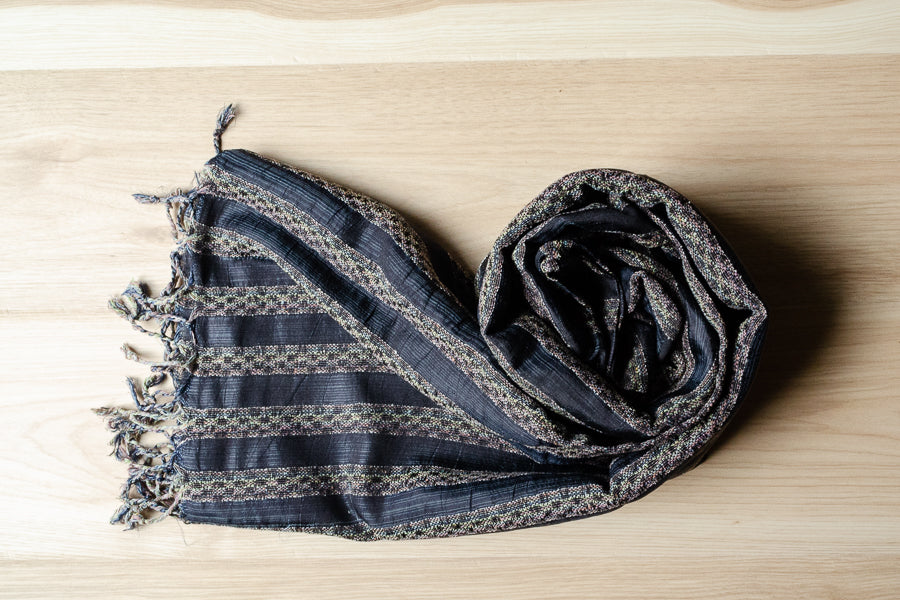 Hand-loomed Silk Scarf