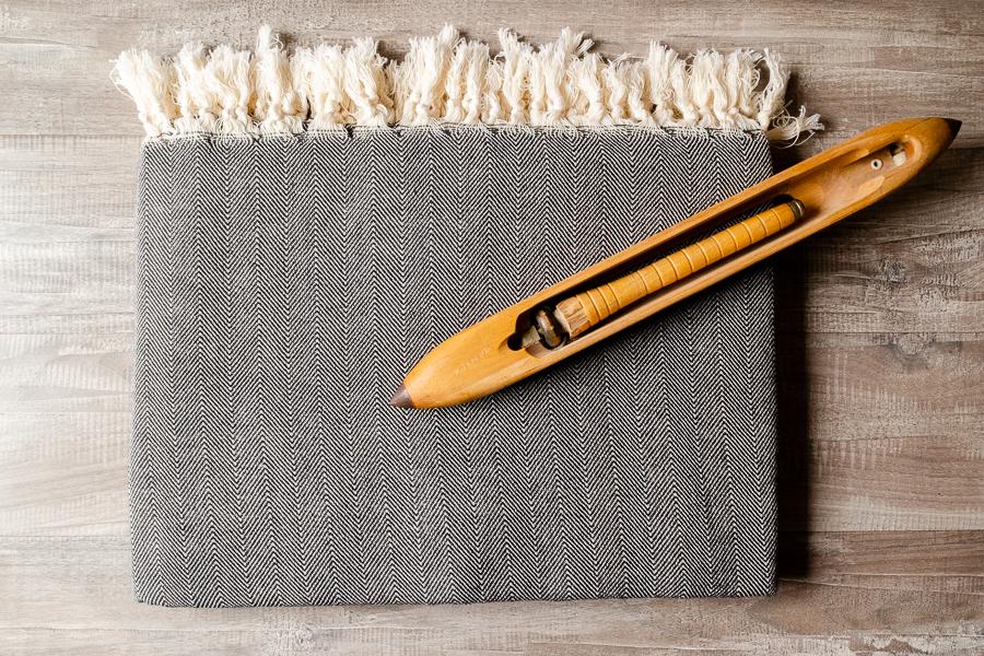 Herringbone Cotton Blanket - Indigo Traders
