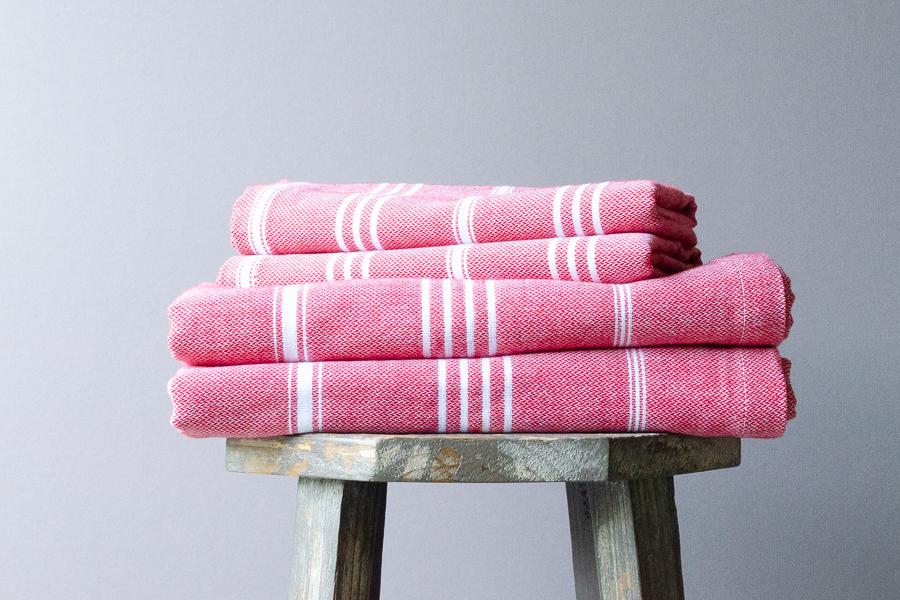 Fringeless Turkish Towels - Indigo Traders