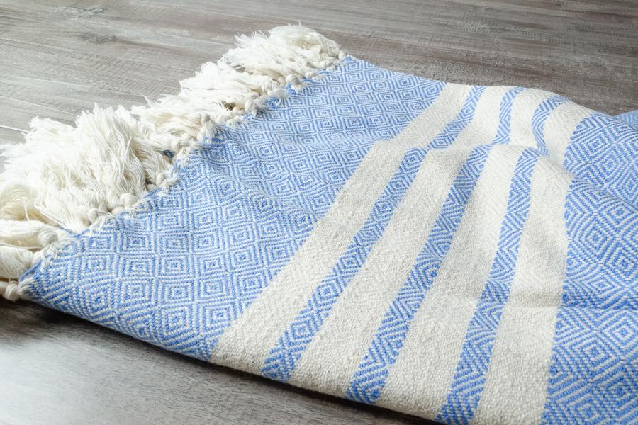 Bella Cotton Throw - Indigo Traders