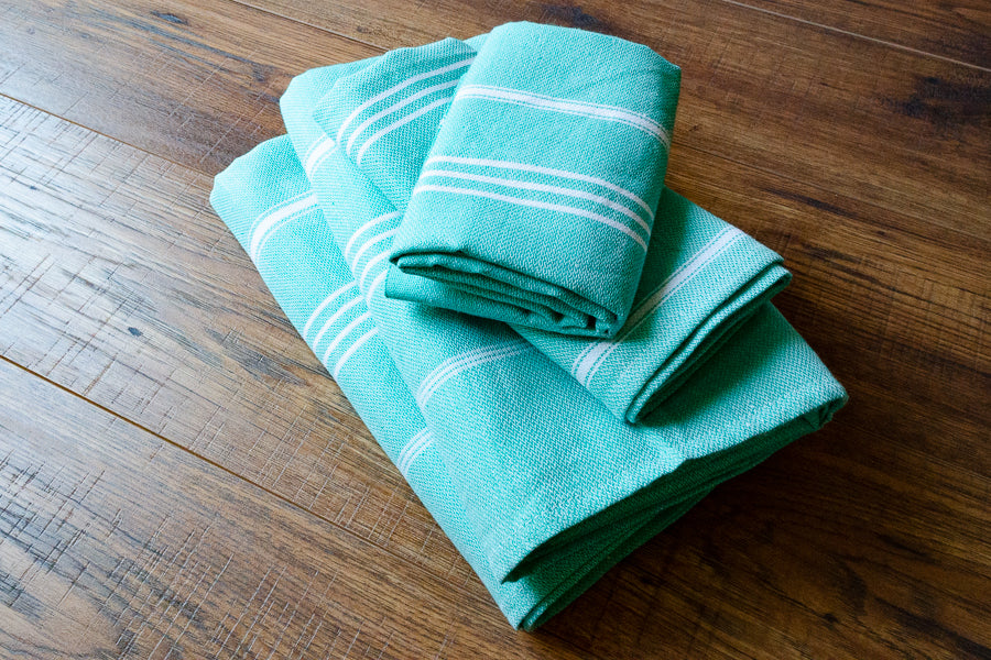 Fringeless Turkish Towels - Indigo Traders