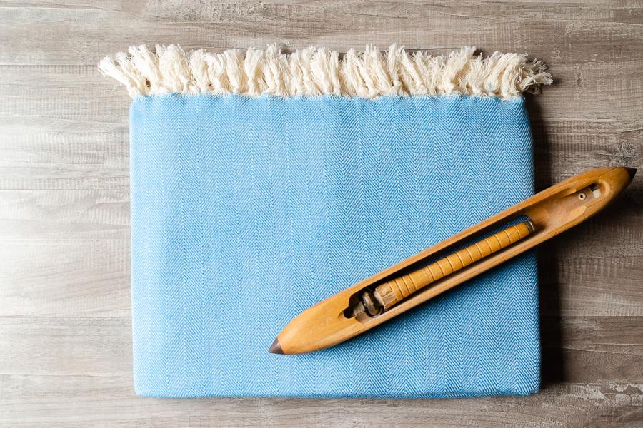 Herringbone Cotton Blanket - Indigo Traders