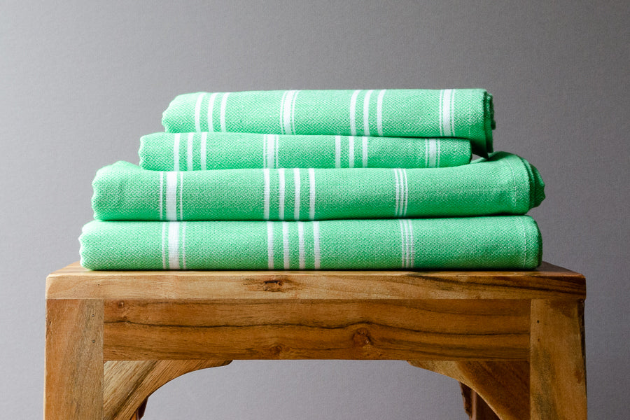 Fringeless Turkish Towels - Indigo Traders