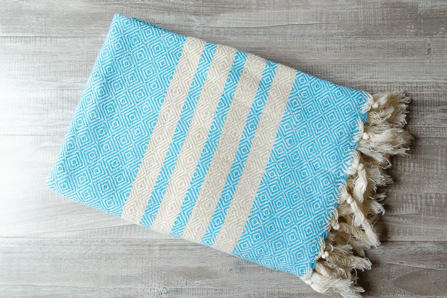 Bella Cotton Throw - Indigo Traders